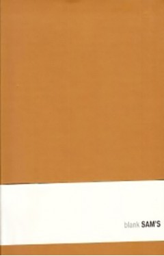 Sams 18x21 BLANK COGNAC Notebook